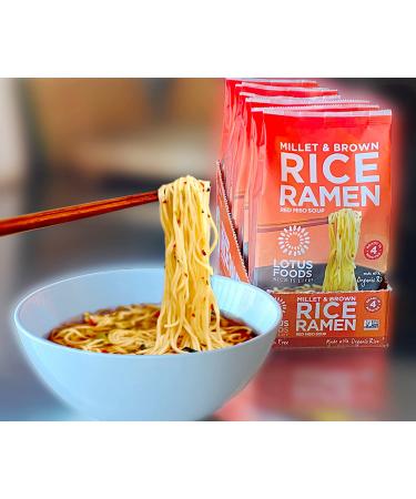 Lotus Foods Millet & Brown Rice Ramen with Miso Soup - Gluten-Free 2.8 Oz (Pack of 10) - Buy Online on GoSupps.com