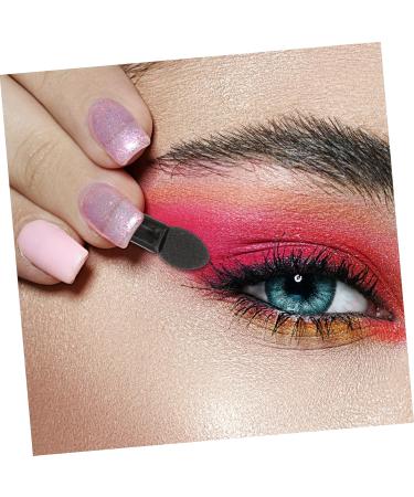 Healeved 500 Pcs Mini Eyeshadow Swab Eyelash Spoolie Lipstick Brush Applicator Mascara Wand Plastic Black - Buy Online on GoSupps.com