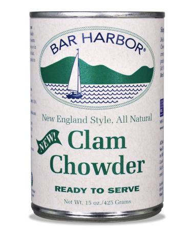 Bar Harbor New England Clam Chowder, 15 Ounce (Pack of 6), Packaging may vary