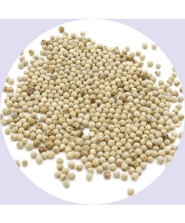 Limfood White Pepper Whole - 200g | Pure White Peppercorns No Additives Intense Flavor | Shop Internationally - Buy Online on GoSupps.com