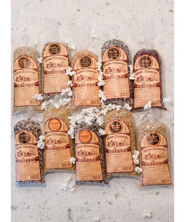 Amish Country Popcorn - 10 Variety Gift Set Bundle (1 lb each) - Red, Blue, White, Purple, Ladyfinger, Rainbow, Yellow, Mushroom - Premium Kernels for Perfect Snacking - Buy Online on GoSupps.com