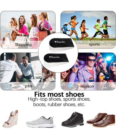 Adjustable Orthopedic Heel Lift Insoles - Gel Inserts for Leg Length Discrepancy Achilles Tendonitis & Heel Pain Relief - Buy Online on GoSupps.com