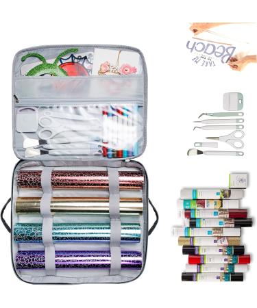 Double-Layer Carrying Case for Cricut EasyPress 2 12x10 & 9x9 Machine - Grey | Easy Press Bag with Pocket & Mat for Cricut Accessories (Patent Pending) - Buy Online on GoSupps.com