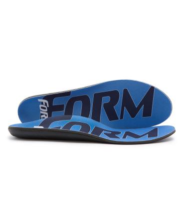 FORM Premium Insoles Maximum Support-Custom Form-Fitting Insole Shoe Inserts Men's 9 - 9.5  Women's 10.5 - 11 Blue