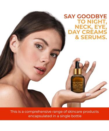 Dr Crazy Millionaire Glow Serum - Snail Mucin & Vitamin C Face Serum for Women | Jojoba Oil & Vitamin E | 30ml - Brighten & Hydrate Skin - Buy Online on GoSupps.com