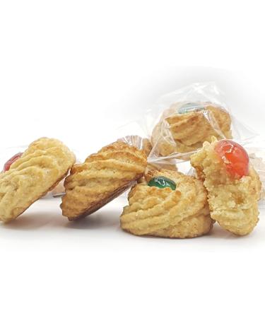 RAREZZE - classic Sicilian curly almond paste with cherry in a beautiful decorated gift box (kg.1). Directly from Sicily by the old artisan pastry workshop - Buy Online on GoSupps.com