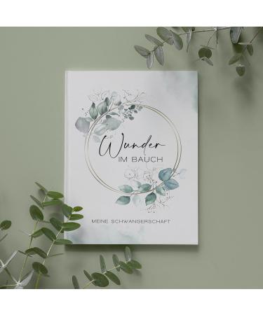 Floral Pregnancy Diary - 120 Pages with Pocket & 158 Stickers | Perfect Keepsake for Expecting Moms - Buy Online on GoSupps.com