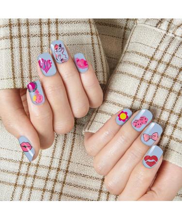 18 Sheets Nail Stickers for Nail Art Nail Decals Nail Wraps for Women Kids Girls Self-Adhesive Nail Sticker Decoration Nail File Nail Wipes Cuticle Stick S002-s004 18 Sheets - Buy Online on GoSupps.com