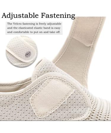 Stylish Wide Diabetic Shoes for Elderly Womens | Non Slip Air Cushion Sneakers | Lightweight & Breathable Walking Shoes for Swollen Feet | Beige (Size 41) - Buy Online on GoSupps.com