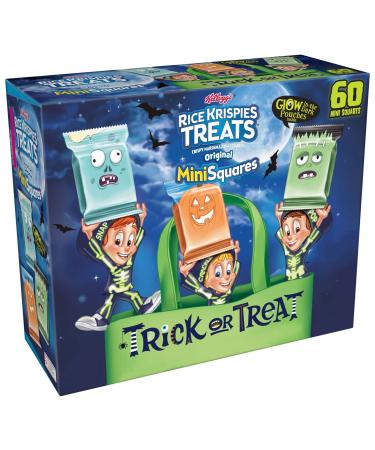 Rice Krispies Treats Mini Marshmallow Snack Bars, Kids Snacks, Halloween Pack, Original (60 Bars)