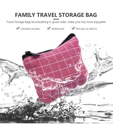 Healifty Canvas Makeup Bags 4Pcs Menstrual Pad & Sanitary Napkin Pouch Set | Travel Cosmetic & Coin Purse Kit for Nursing Pads | Portable Zipper Bag - Buy Online on GoSupps.com