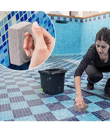 Pool Pumice Stone - Pool Stone Cleaning Block | Heavy-Duty Pool Stone Cleaning Block - Removes Calcium Deposits & Stains | Pool & Spa Cleaning Block - Effective & Safe for Tiles Grout and Concrete - Buy Online on GoSupps.com