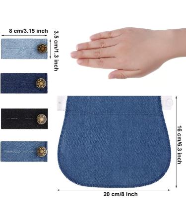 8-Piece Maternity Pants Extender Set for Pregnancy Women and Men - Elastic Button Extenders for Jeans and Trousers - Adjustable Waistband - Assorted Colors - Buy Online on GoSupps.com