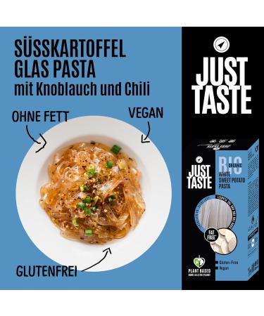  Just Taste Be different Just Taste Pack of 6 x 250g Sweet Potato Tagliatelle/Pasta Organic High Carbohydrate Ideal for Athletes and Sportsmen Low Sugar 84g - Buy Online on GoSupps.com