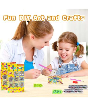 Msoesticc.dl 8Pcs Arts and Crafts Kit for Kids Ages 8-12 | Suncatcher Diamond Painting Stickers | DIY Window Gem Art Set for Boys and Girls - Buy Online on GoSupps.com