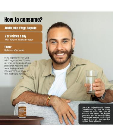 HerbsForever Bijasar(Indian Kino Tree Malabar Kino)-Extra Strength(10:1) Extract Equiv.to 4800mg Bark Powder Per Serving-Liver Support & Detox Blood Sugar & Purity|10% Tannins|60 Veg Capsules|800mg - Buy Online on GoSupps.com