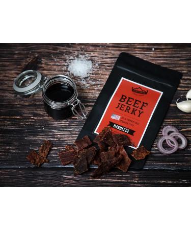 Craftsman Beef Jerky Barbecue 500g | Premium 100% Beef Snack from Bavaria Germany | American Jerky Beef Set | 5 x 100g Meat Treats - Buy Online on GoSupps.com