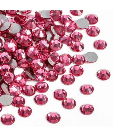 BEADSLAND 288 Pieces Flat Back Rhinestones - Pink Nail Crystals SS30 (6.4-6.6mm) for Stunning Nail Art - Buy Online on GoSupps.com