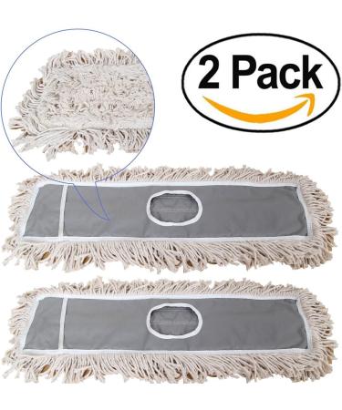 JINCLEAN 24-Inch Cotton Refills for Industrial Floor Dust Mops - Pack of 2 - Buy Online on GoSupps.com