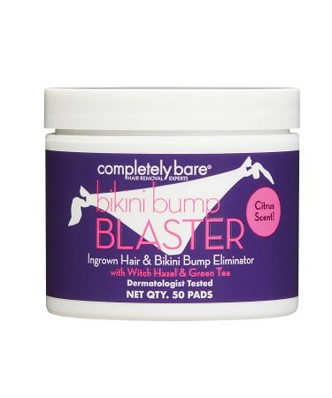 completely bare bikini bump BLASTER Ingrown Hair & Bikini Bump Eliminator - Exfoliating AHAs & BHAs