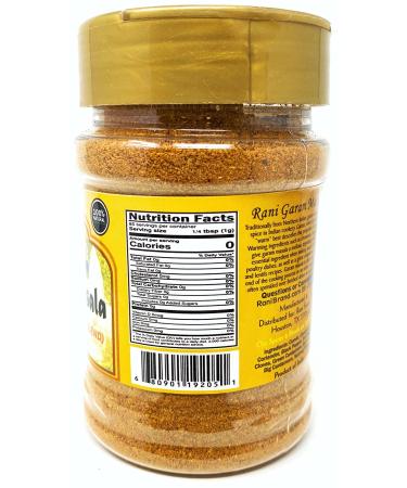 Rani Garam Masala Indian 11-Spice Blend 3oz PET Jar - All Natural, Salt-Free, Vegan, Non-GMO - Gluten Friendly Indian Origin Powder - 3 Ounce Jar - Buy Online on GoSupps.com