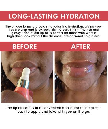 Experience the must-have lip oil! Lip Oil made with Black seed Grapeseed and Vitamin E Oils Juicy By Mon Cheri (Mint Chocolate) - Buy Online on GoSupps.com