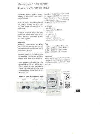 Dr. Jentschura ALKABATH Soothing Alkaline Bath Salts - 2750g for Foot or Full Bath Relaxation - Buy Online on GoSupps.com