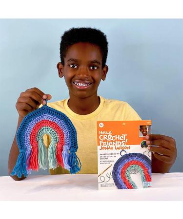 Boye Jonah's Hands Rainbow Crochet Kit - Beginner-Friendly Wall Decoration Set - 8 x 8 Finished Project - Multicolor - 5 Piece Set - Buy Online on GoSupps.com