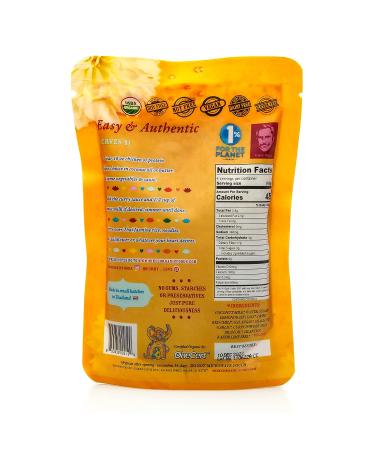 Organic Vegan Yellow Thai Curry Sauce | Dairy-Free and Easy Meal Prep | 8.8 oz Pouch - Buy Online on GoSupps.com