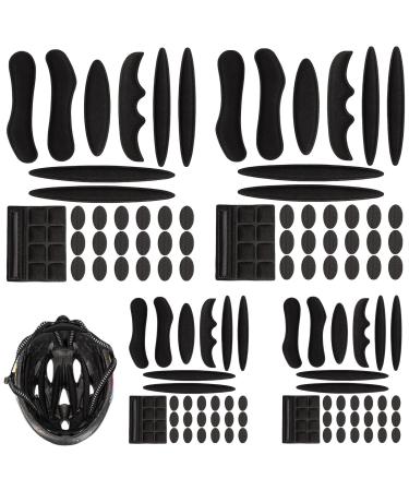 4 sets helmet pad foam helmet foam cushion helmet interior feed universal replacement helmet upholster universal anti-collision interior lining helmet pad kit anti-collision feed sponge protection