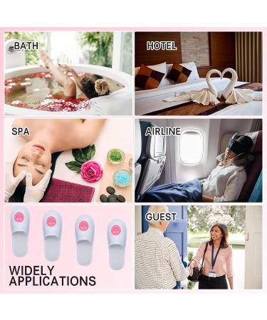 Jeyiour 30 Pairs Disposable Smile Face Spa Slippers - Bulk Guest House Slippers for Men and Women - Perfect for Hotels, Travel, and Indoor/Outdoor Use - Buy Online on GoSupps.com