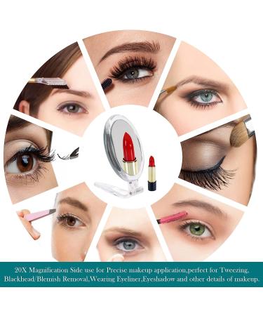6-Inch 20X Magnifying Makeup Mirror for Tweezing and Blemish Removal - Buy Online on GoSupps.com