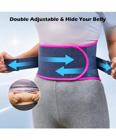 FREETOO Lower Back Brace for Men and Women - Lumbar Support Belt for Heavy Lifting - Relief for Sciatica and Herniated Disc - Size L (Waist 41-51) Blue - Buy Online on GoSupps.com