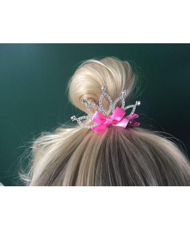 Shop Anewish 3-Piece Strass Hair Clips Set Glitter Crown & Rabbit Ears Bowknot for Girls | Pink Hair Jewelry - International Shipping Available - Buy Online on GoSupps.com