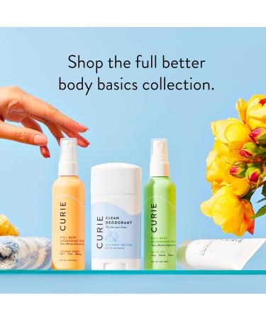 Curie Aluminum Free Deodorant - New Easy Glide Formula - Natural Deodorant Paraben Free Cruelty Free Non-Toxic White Tea 2oz Stick and Armpit Detox Mask White Tea + Pit Mask - Buy Online on GoSupps.com