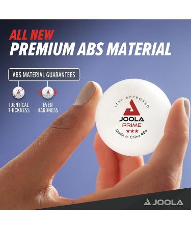 Joola Prime 40+ White Table Tennis Balls - 6 Count Pack - Buy Online on GoSupps.com