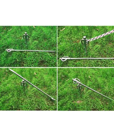 Komsoup Pantry - Durable Chrome-Plated Dog Pile | Strong Stainless Steel Leash for Outdoor Adventures - Perfect for Lawn Beach & Camping - Buy Online on GoSupps.com