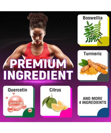 Boswellia Capsules with Boswellia Turmeric Quercetin and More - 90 Capsules for 3 Months Supply - Buy Online on GoSupps.com