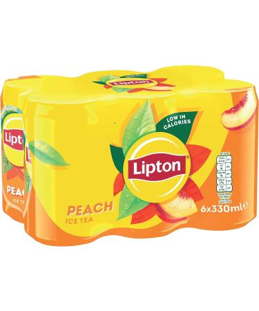 Lipton Ice Tea Peach 330ml (Pack of 6) - Buy Online on GoSupps.com