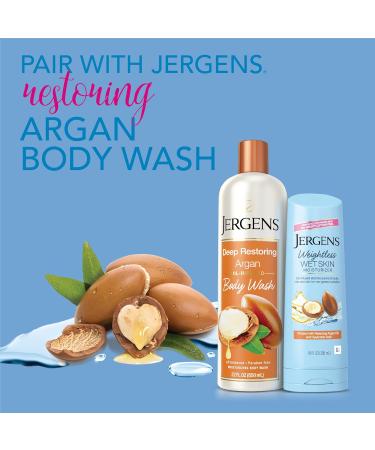 Jergens Wet Skin Body Moisturizer with Restoring Argan Oil 10 Ounces - Buy Online on GoSupps.com