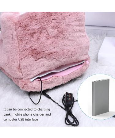 Shop 9.8 x 11.8 x 9.8 Inch Pink Electrically Heated Foot Warmers - USB Fleece Comfort & Warmth for Home Use - Buy Online on GoSupps.com