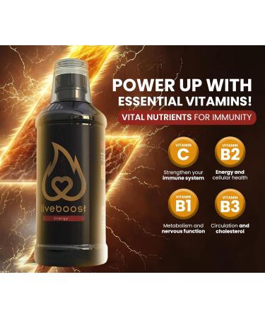 LIVEBOOST - Fast Acting for Men and Woman - Female & Male Supplement Natural Ingredients Supports Energy and Circulation Enhances Wellsness - 480ml - Buy Online on GoSupps.com