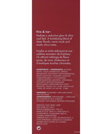 Revlon Fire & Ice Women's Perfume Eau de Toilette Spray - Floral & Citrus Scent - 1.7 Fl Oz - Buy Online on GoSupps.com
