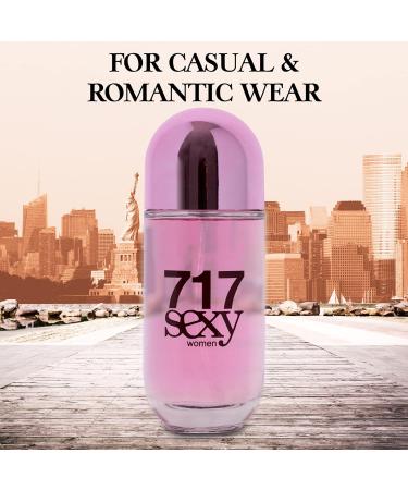 NovoGlow 717 Sexy Women- 100ml/3.4 Fl Oz Eau De Parfum Spray - Long Lasting Floral Citrusy & Powdery Fragrance Smell Fresh & Clean All Day Includes Carrying Pouch Gift for Women for All Occasions - Buy Online on GoSupps.com