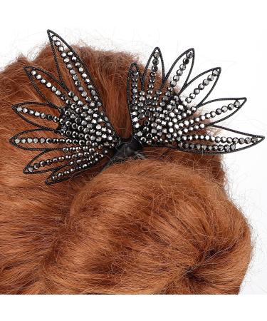 Frcolor Black Hairpins & Donut - French Hairstyle Bands for Skillful Bun & Space Rolls - Large Metal Headband (1 Pack) - Buy Online on GoSupps.com