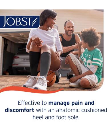 JOBST Unisex Sport Knee High Compression Socks 15-20 mmhg - Athletic Large Blue/Grey | International Shipping Available - Buy Online on GoSupps.com