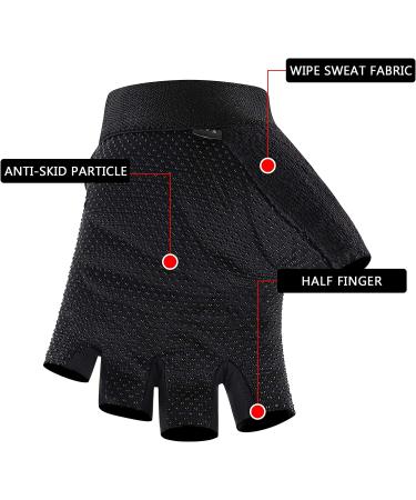 Accmor Kids Black Half Finger Cycling & Fishing Gloves - Full Finger Sport Gloves for Children - Ideal for Camping, Fishing, Parkour & Outdoor Sports - Buy Online on GoSupps.com