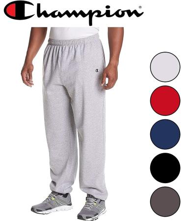 Champion Men's Big and Tall Heavyweight Fleece Joggers 2X - Heather Grey - Buy Online on GoSupps.com