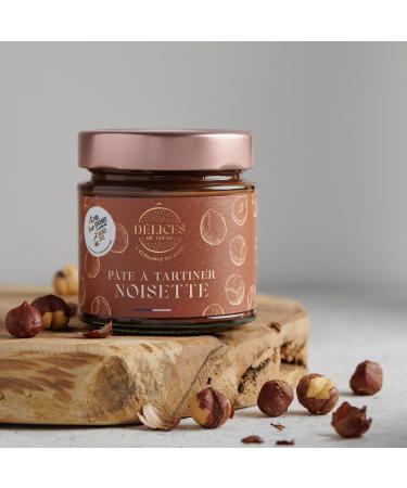 D lices de Lucas P te Tartiner Noisette 55% Noisettes Artisanale et Fabriqu e en France Pot en Verre 230 g Gastronomie Fran aise