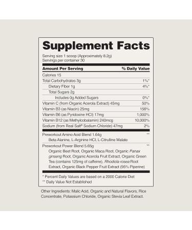 Pre Workout Beet Root Powder Nitric Oxide Supplement Preworkout for Men and Women with Organic Beets and B Vitamins Energy Support 30 Servings Mixed Berry + Shaker - Buy Online on GoSupps.com